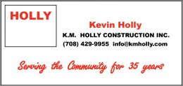 K.M. Holly Construction Logo - 35 years-80